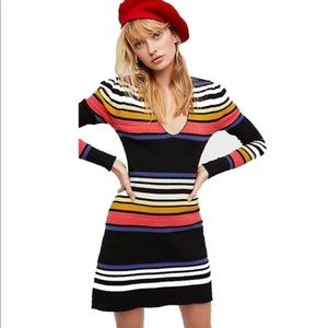 Free people gidget striped sweater dress